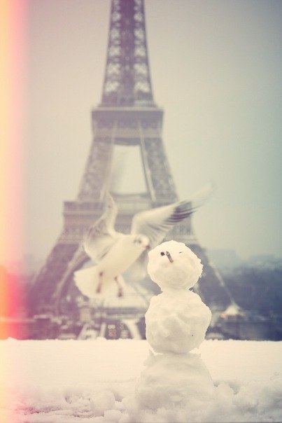 Зима в Париже