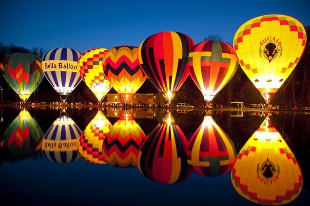 Фестиваль воздушных шаров в Цинциннати, США.